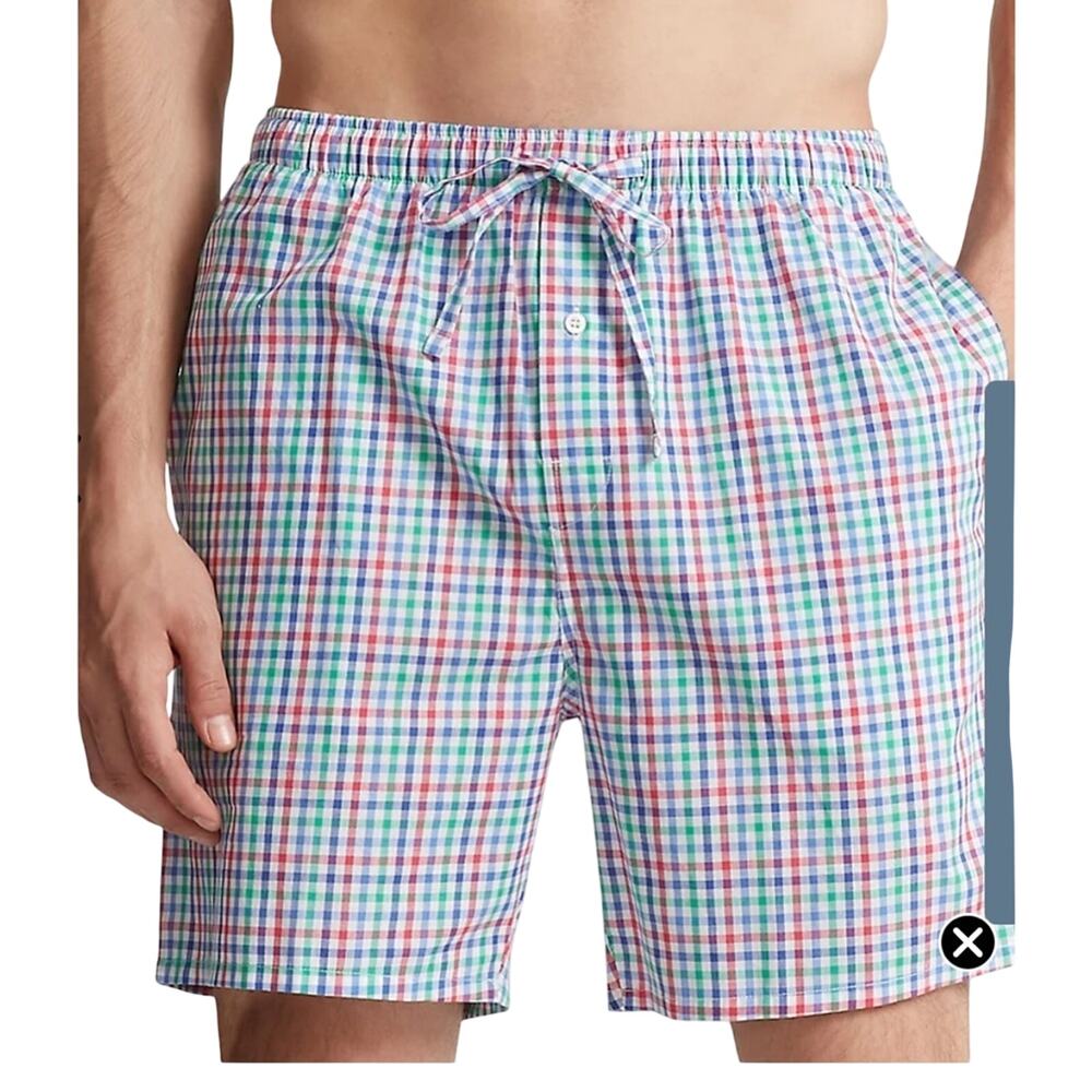 Polo Ralph Lauren 100% Cotton Woven 6 Inch Pajama Shorts Size S